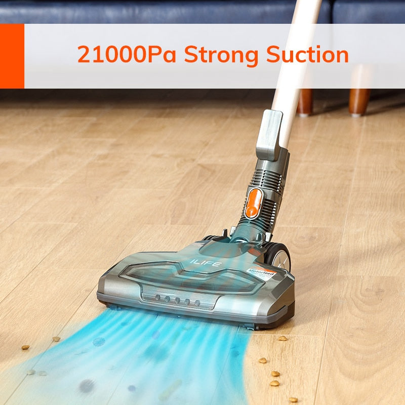 ILIFE Cordless Handheld Vacuum Cleaner - 21kPa Suction, LED Illuminate