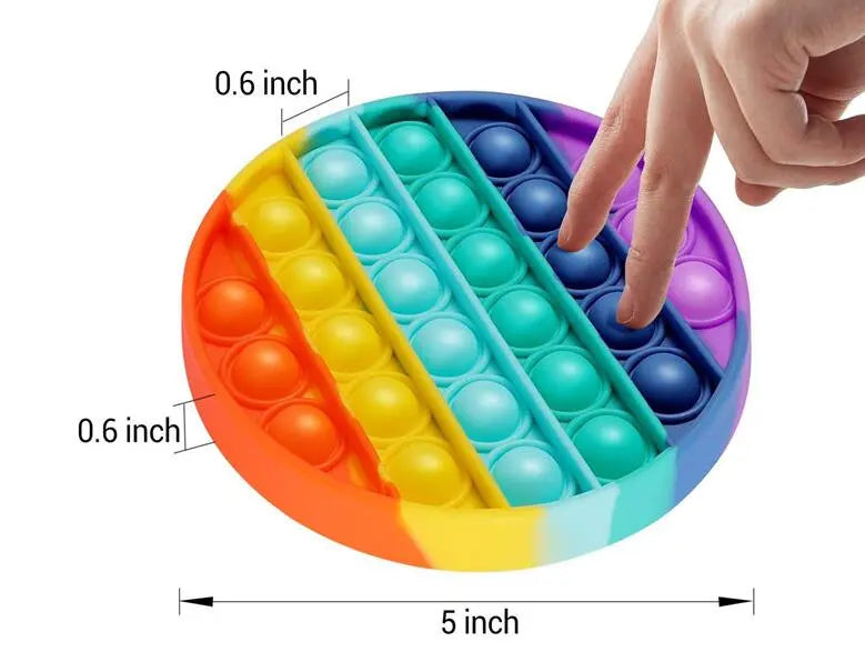 Push Bubble Fidget Toy - Stress Relief Sensory Squishy for Adults & Kids
