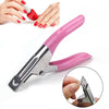 Professional False Nail Cutter: Precision Manicure Tool - Red