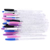 20pcs Crystal Silicone Eye Makeup Brush Set with Diamond Handles