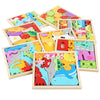 Colorful 3D Wooden Tangram Puzzle for Kids