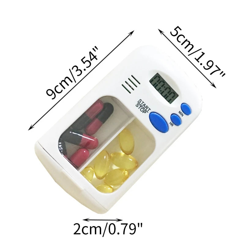 Mini Portable Pill Reminder and Alarm Clock