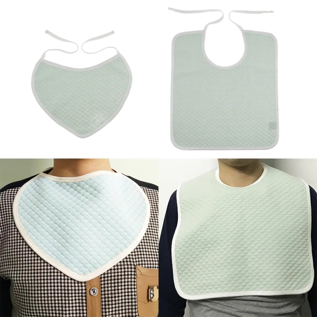 Cotton Mealtime Bib and Clothing Protector for Kids, Adults, and Elderly - 1