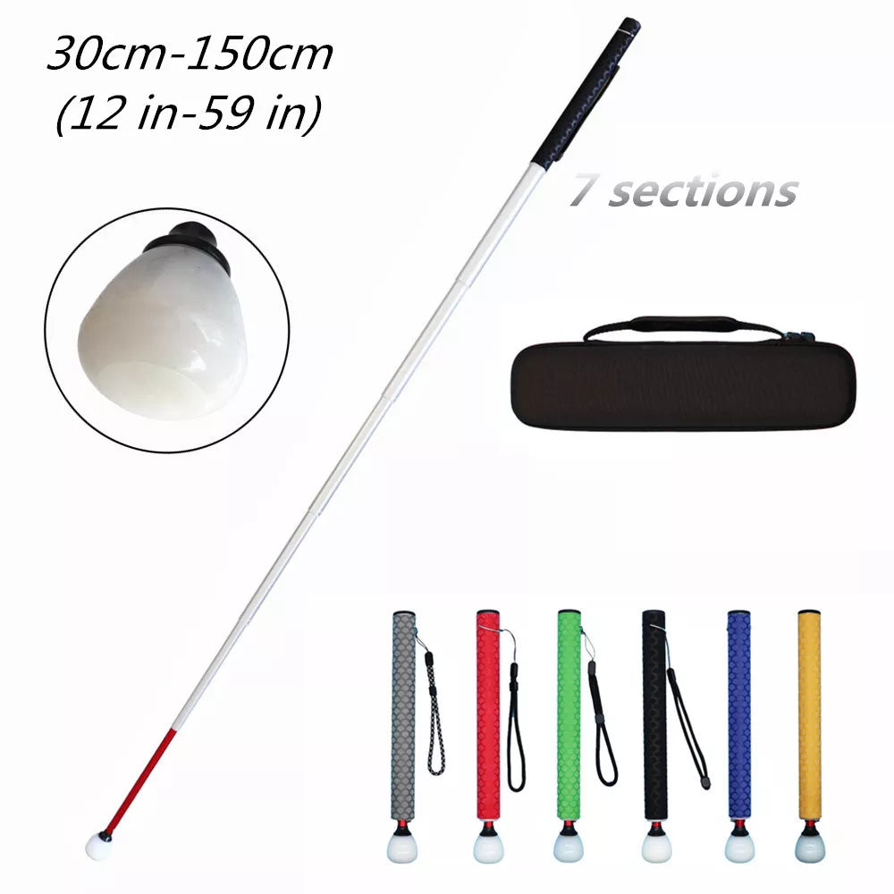 Aluminum Telescopic Blind Cane with Adjustable Length and 2 Tips
