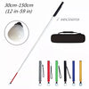 Aluminum Telescopic Blind Cane with Adjustable Length and 2 Tips - Yellow Handle