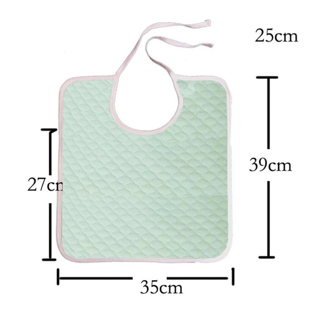 Cotton Mealtime Bib and Clothing Protector for Kids, Adults, and Elderly