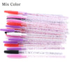 20pcs Crystal Silicone Eye Makeup Brush Set with Diamond Handles