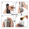 Stainless Steel Electric Salt and Pepper Mill - 2 Piece Set
