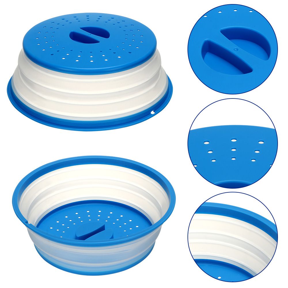 Foldable BPA-Free Silicone Microwave Oven Food Covers
