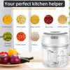 Electric Mini Food Chopper - USB Portable Kitchen Gadgets for Garlic, Meat, and Vegetables