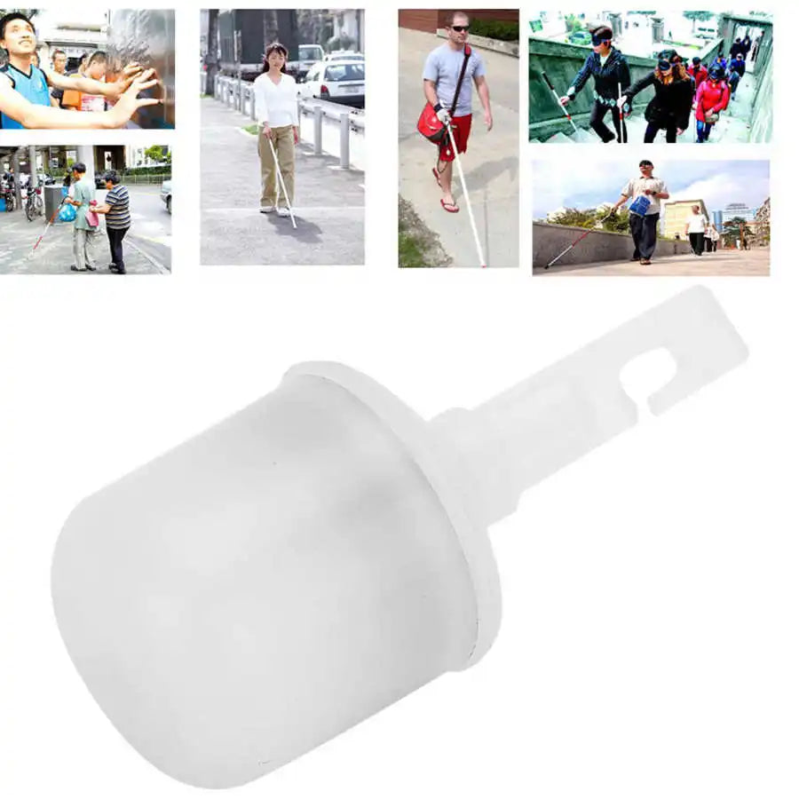 Electric Cane Tip with Light Replacement Accessory for Blind Walking Cane