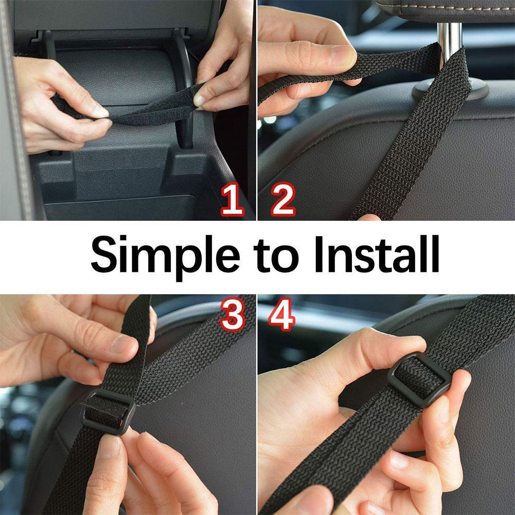 Large Capacity Car Seat Storage Net - Car Organiser & Pet Barrier