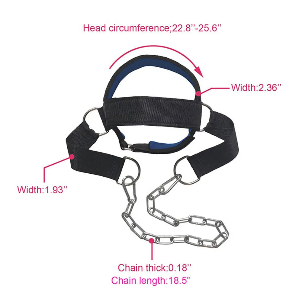 Adjustable Head and Neck Training Harness for Gym Fitness