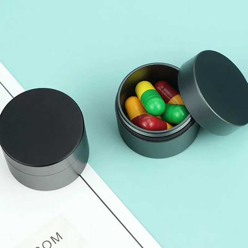 Mini Waterproof Stainless Steel Pill Box - Outdoor EDC Survival Container