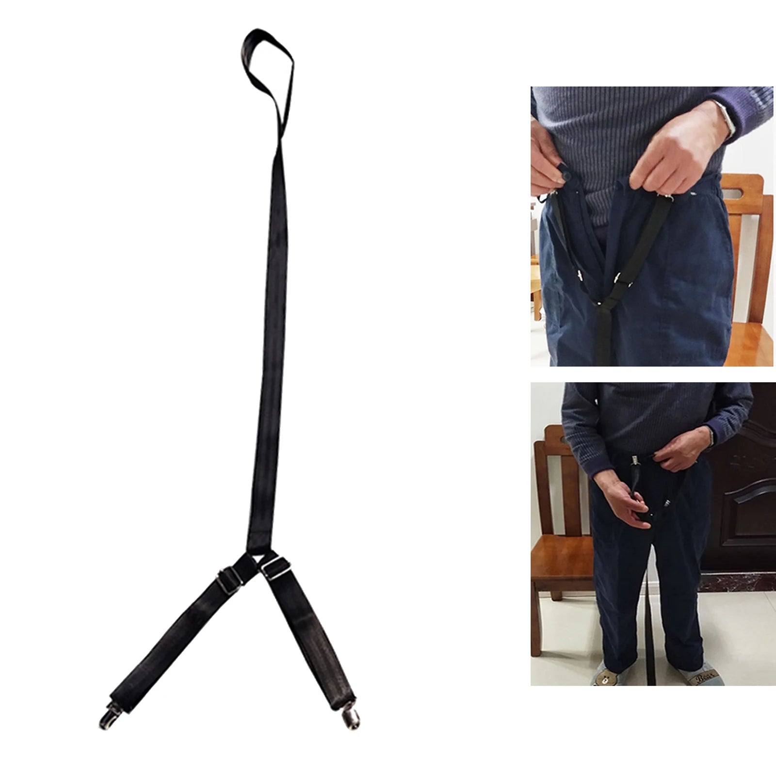 Clip and Pull Dressing Aid Strap - Adjustable Pants Assist for Elderly and Handicap