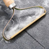 Hair Removal Brush Scraper Tool - Great for Pets - Wood color