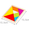 Colorful 3D Wooden Tangram Puzzle for Kids