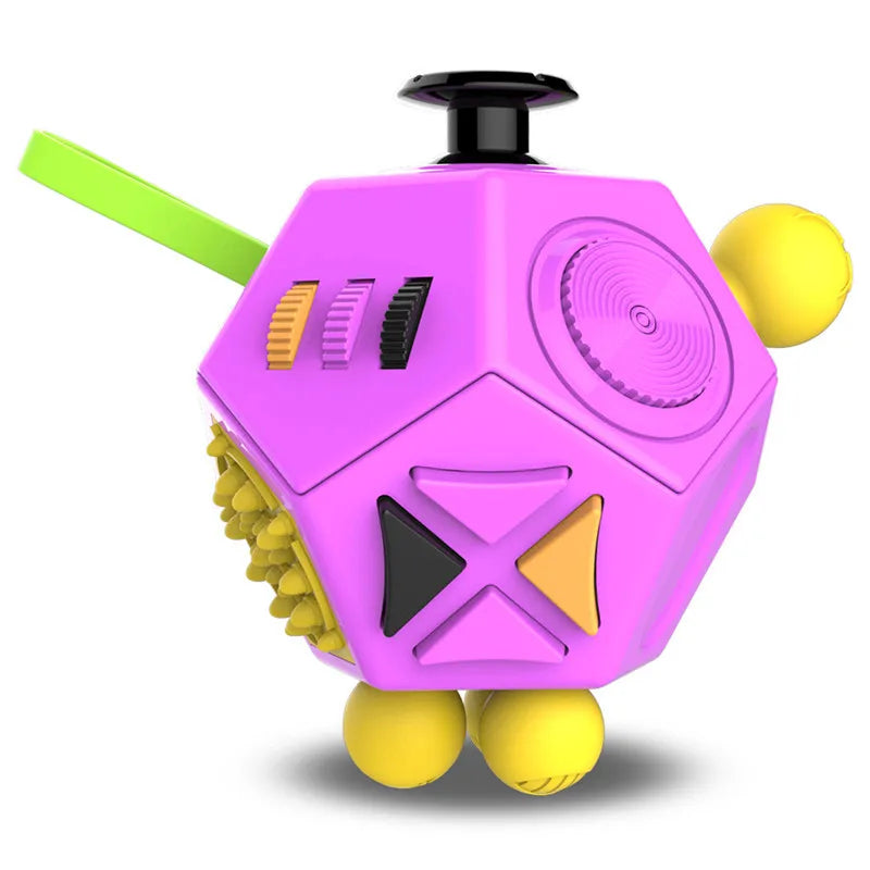 Anxiety Relief 12 Sided Anti-Stress Fidget Toys for For Autism ADHD
