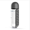 600ml Sports Water Bottle with Daily Pill Box - Convenient Seven-Day Organizer - Red