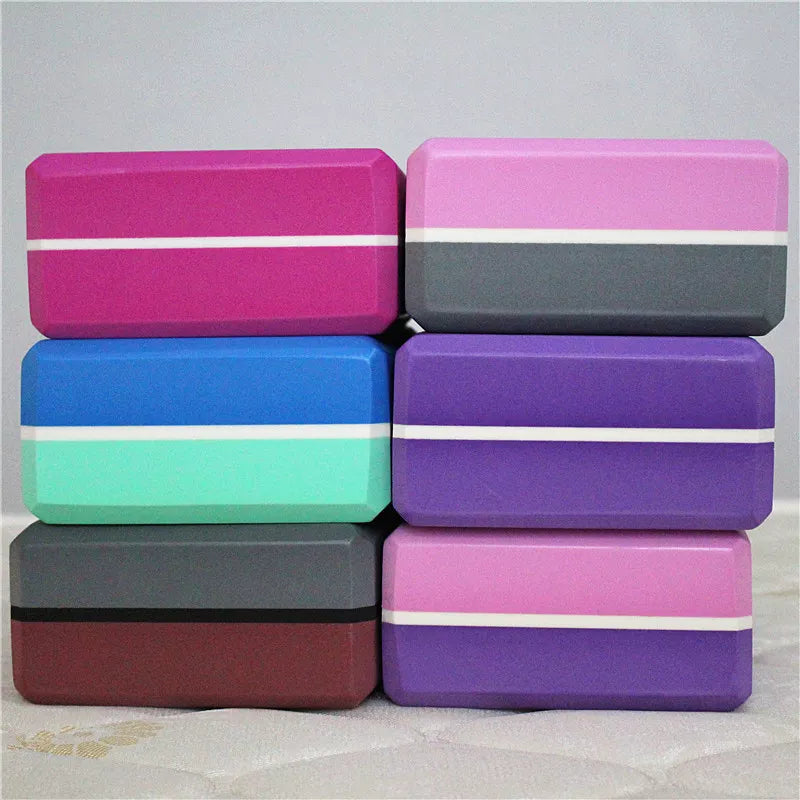 Multi-Colored EVA Yoga Block for Pilates and Stretching
