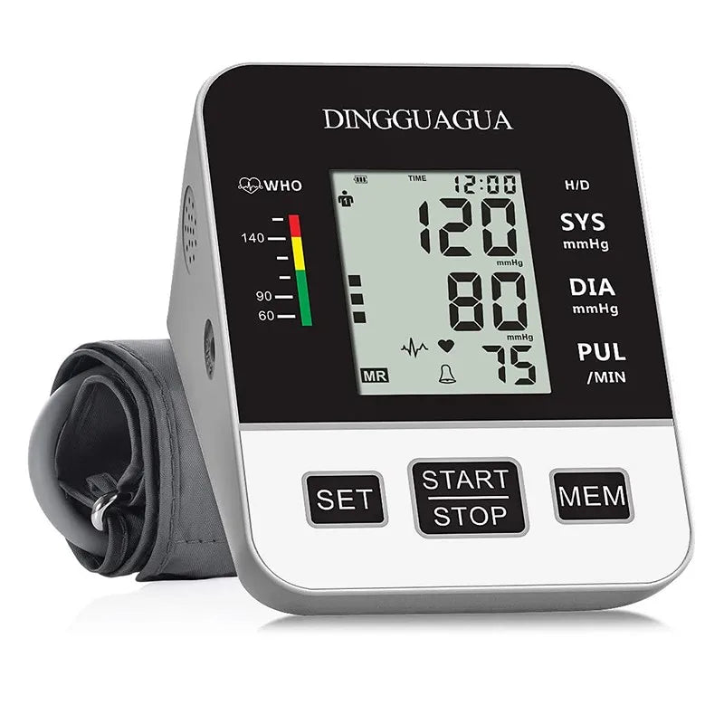 Automatic Upper Arm Blood Pressure Monitor with Digital Cuff and Pulse Rate Monitoring