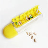 600ml Sports Water Bottle with Daily Pill Box - Convenient Seven-Day Organizer