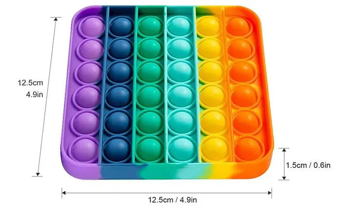 Push Bubble Fidget Toy - Stress Relief Sensory Squishy for Adults & Kids