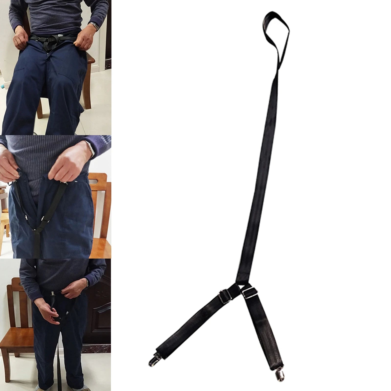 Clip and Pull Dressing Aid Strap - Adjustable Pants Assist for Elderly and Handicap
