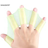 Unisex Frog-Style Silicone Hand Swimming Fins with Finger Webbed Gloves