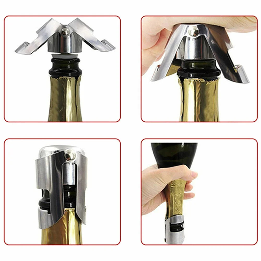 Double Button Stainless Steel Champagne Stopper
