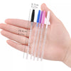 20pcs Crystal Silicone Eye Makeup Brush Set with Diamond Handles