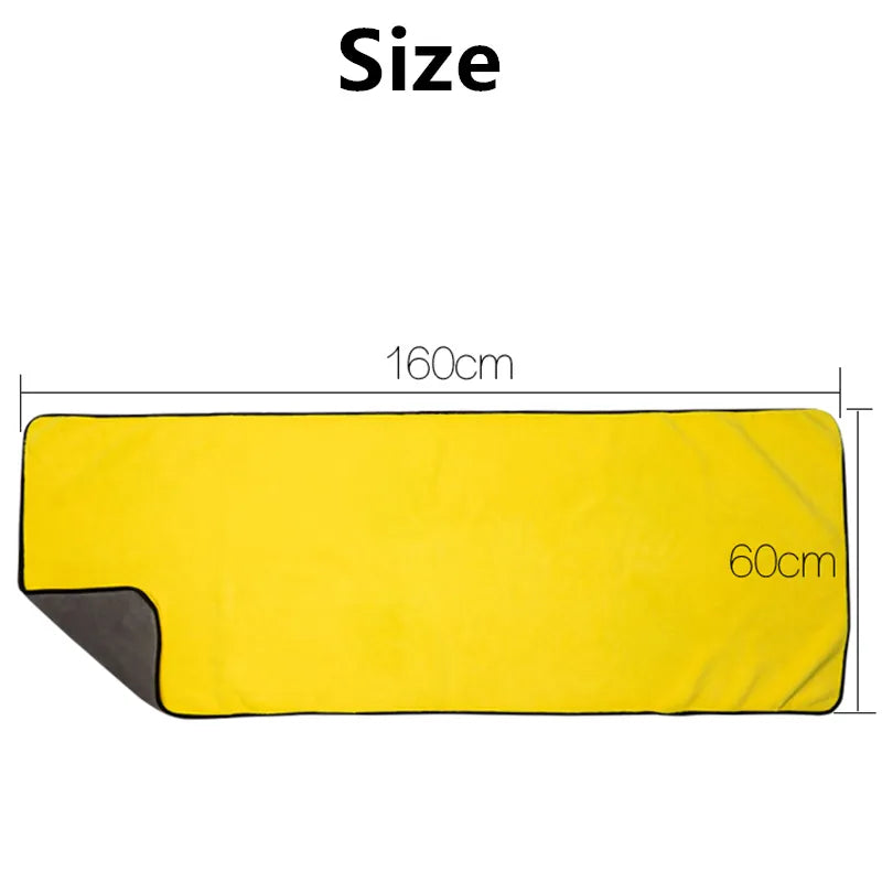 Super Absorbent Microfiber Car Wash Towel - 160x60CM