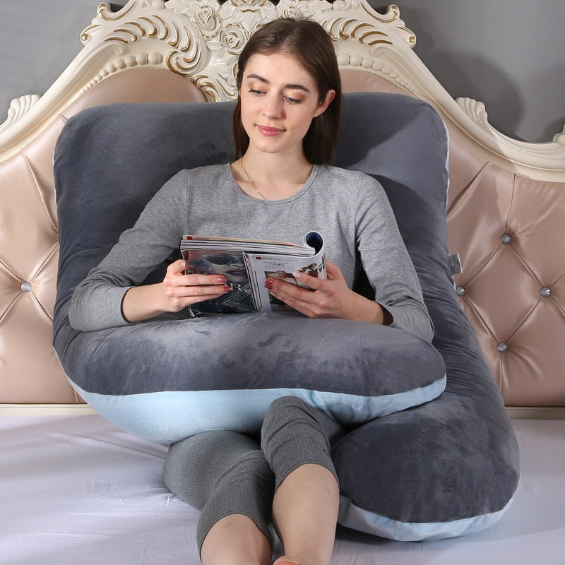 U-Shaped Pregnancy Pillow - Multi-Function Lumbar Support for Pregnant Women