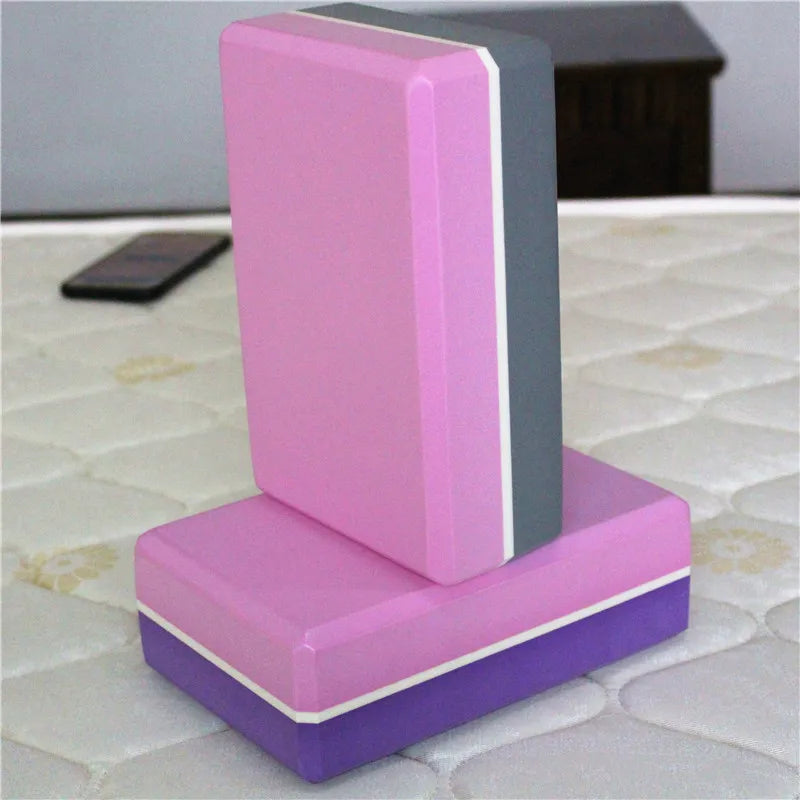Multi-Colored EVA Yoga Block for Pilates and Stretching