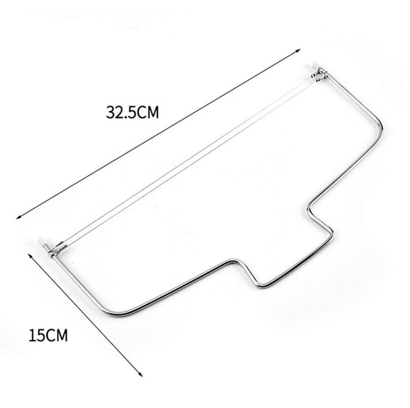Stainless Steel Cake Cutter Slicer with Silicone Mold - Cake Decorating and Pastry Carving Tool