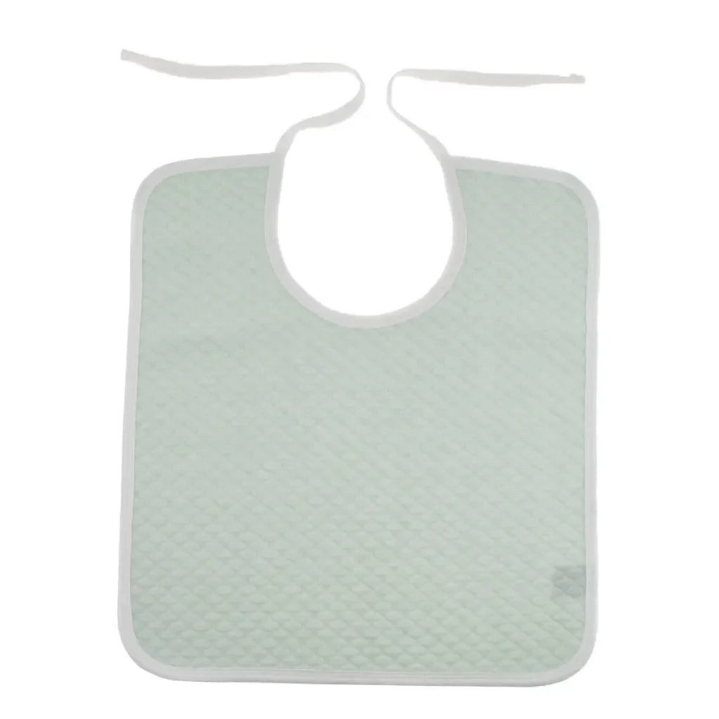 Cotton Mealtime Bib and Clothing Protector for Kids, Adults, and Elderly