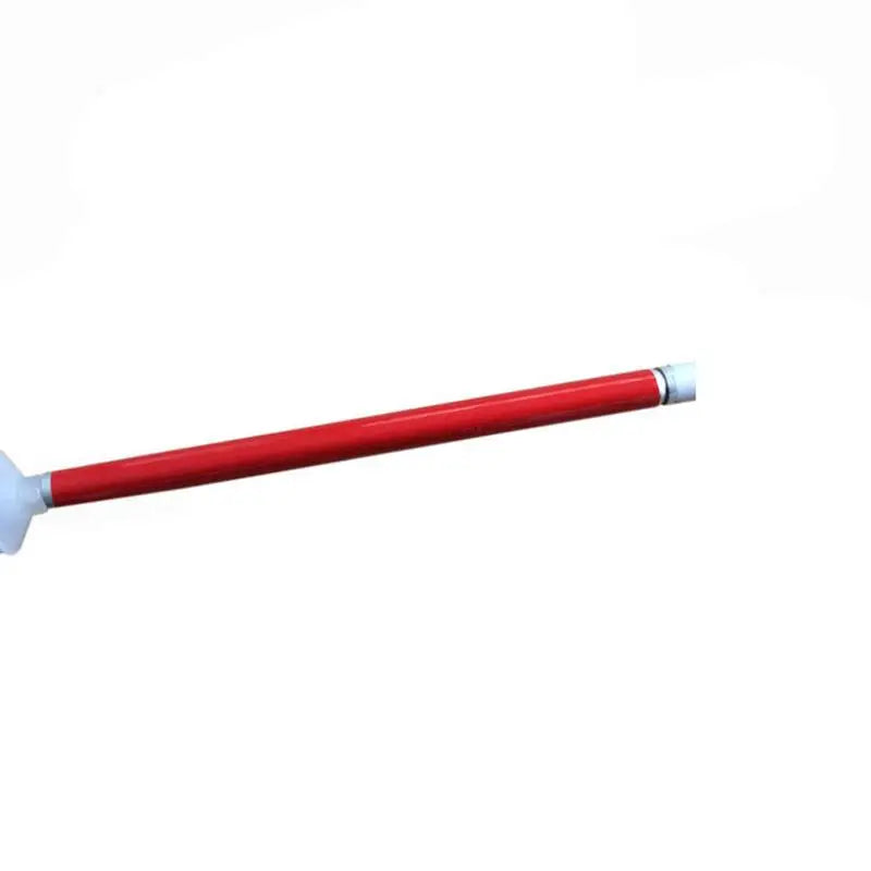 360° Rotating Wheel Blind Guide Cane with White Head - Folding Aluminum Alloy Stick