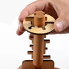 Wooden Unlock Puzzle Key Toy - Educational Brain Teaser
