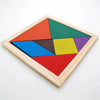 Colorful Wooden Tangram Puzzle - 7-Piece IQ Brain Teaser for Kids