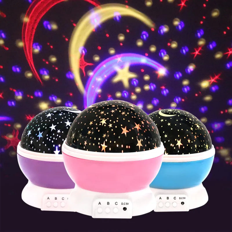 Starry Sky LED Projector Night Light for Kids