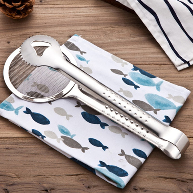 Multifunction Stainless Steel Sieve Filter Spoon for Kitchen Cooking
