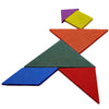 Colorful Wooden Tangram Puzzle - 7-Piece IQ Brain Teaser for Kids