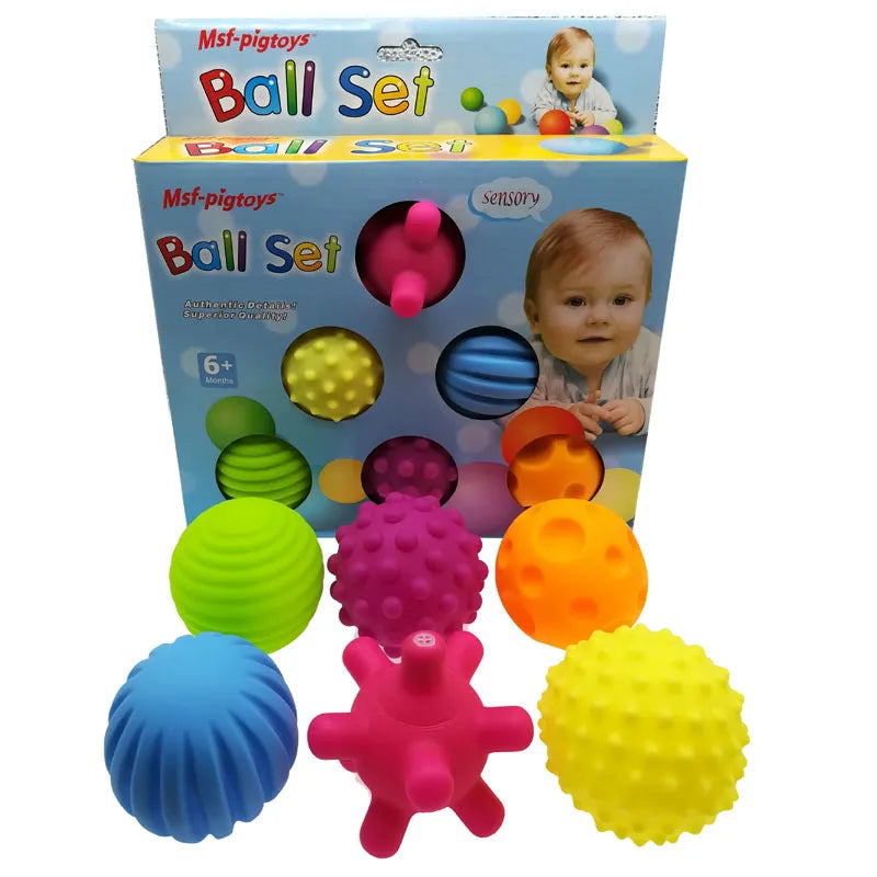 Textured Baby Sensory Ball Set (6 Pack)