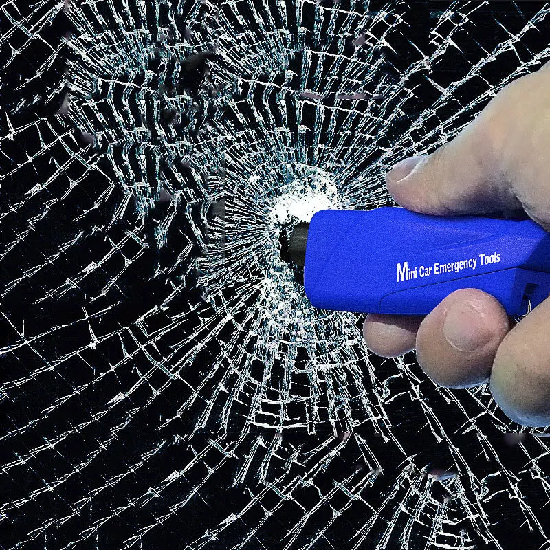 Multi-Function Car Safety Hammer with Window Breaker and Keychain