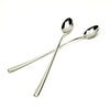 6-Piece Silver Stainless Steel Long Handle Spoon Set - European Tableware