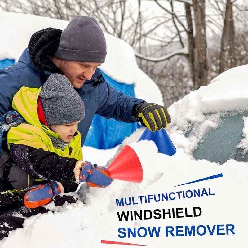 2022 New Car Ice Scraper Funnel for Windshield Deicing