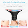 LED Photon Therapy Neck and Face Lifting Beauty Device - EMS Massager for Wrinkle Reduction