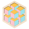 Colorful 3D Wooden Tangram Puzzle for Kids
