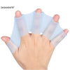 Unisex Frog-Style Silicone Hand Swimming Fins with Finger Webbed Gloves