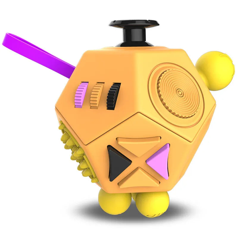 Anxiety Relief 12 Sided Anti-Stress Fidget Toys for For Autism ADHD